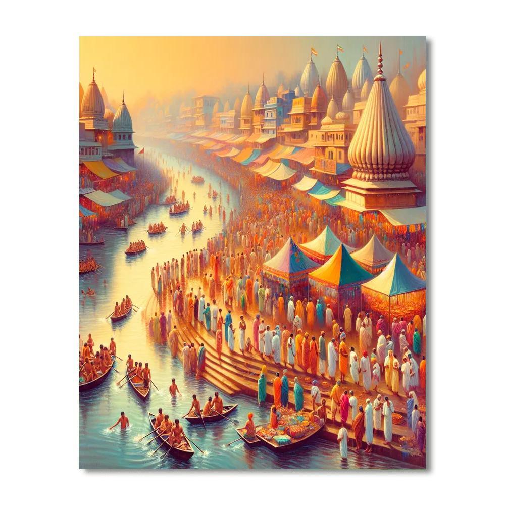 Magh Mela - India Paint By Number