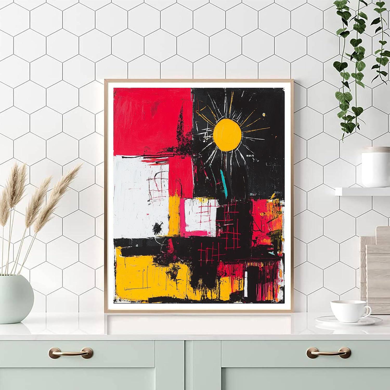 Jean-Michel Basquiat Inspired Rhythm Of Shadows  Paint By Numbers