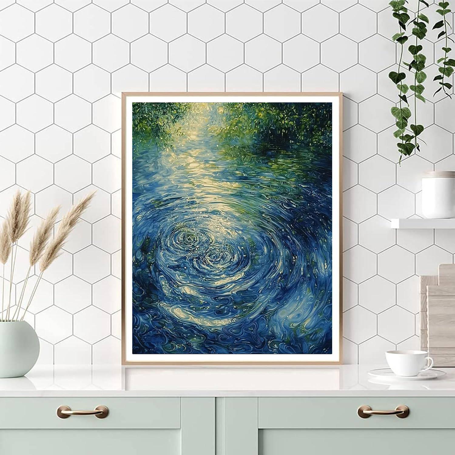 Caravaggio Inspired Ripples Of Change  Numbered Painting Kits