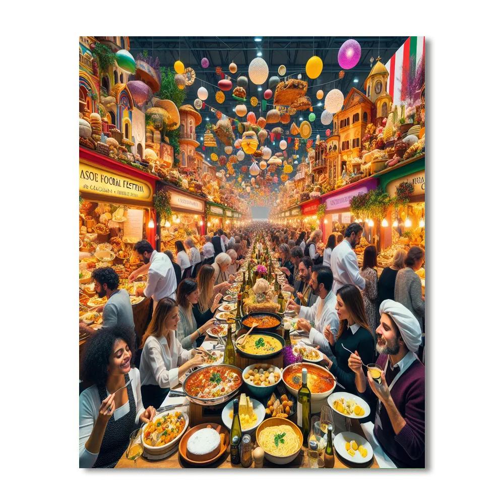 Gourmet Festival - Italy Paint By Color