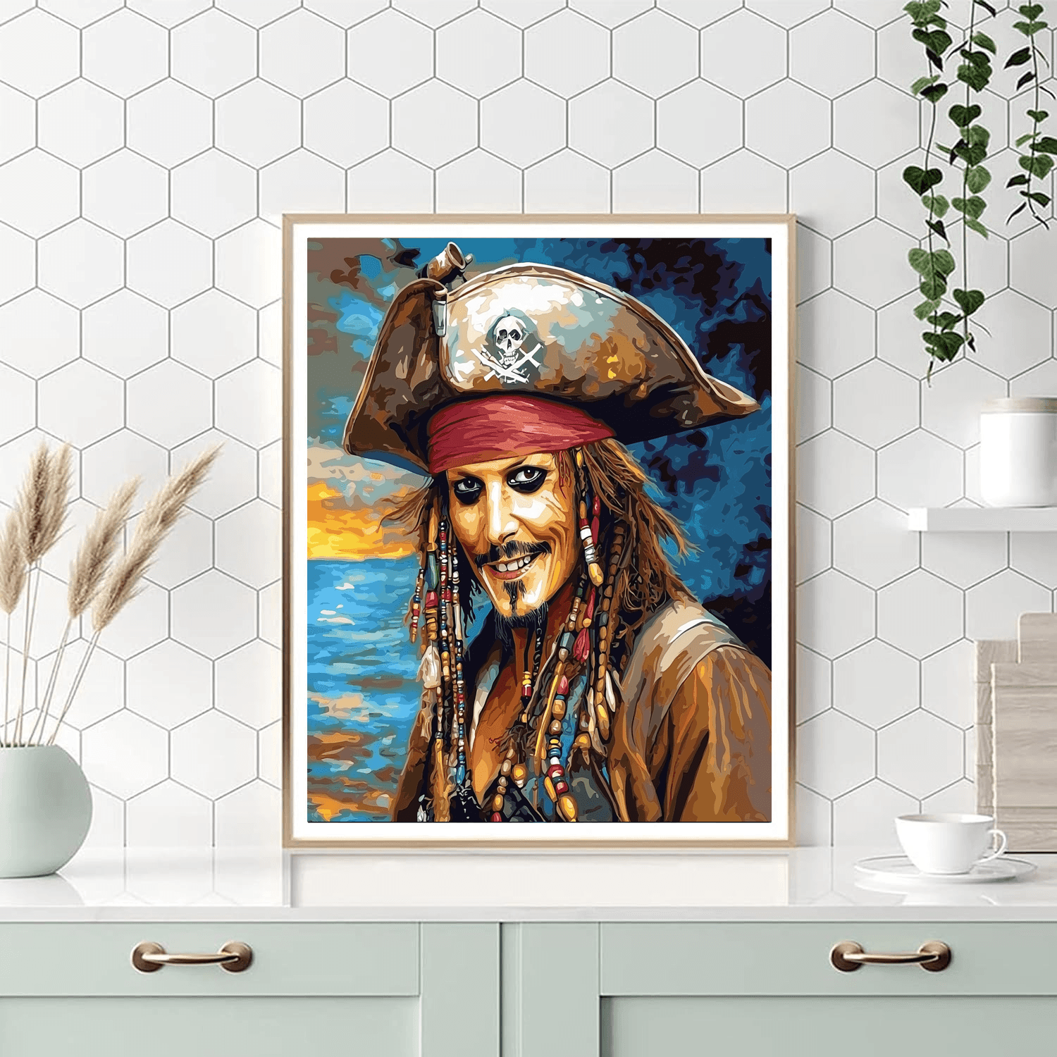 Johnny Depp: Embracing The Whimsical World Of Jack Sparrow Paint By Numbers