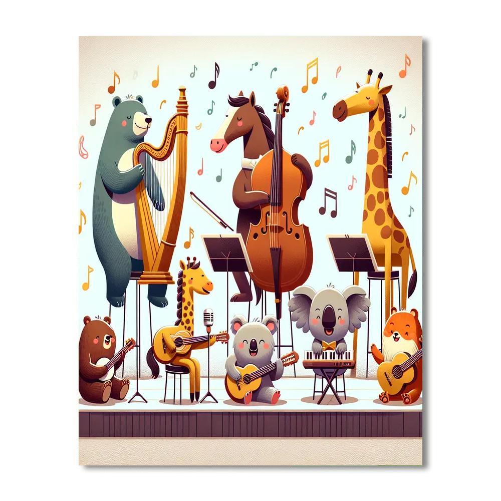 Animal Orchestra Symphony Paint By Number