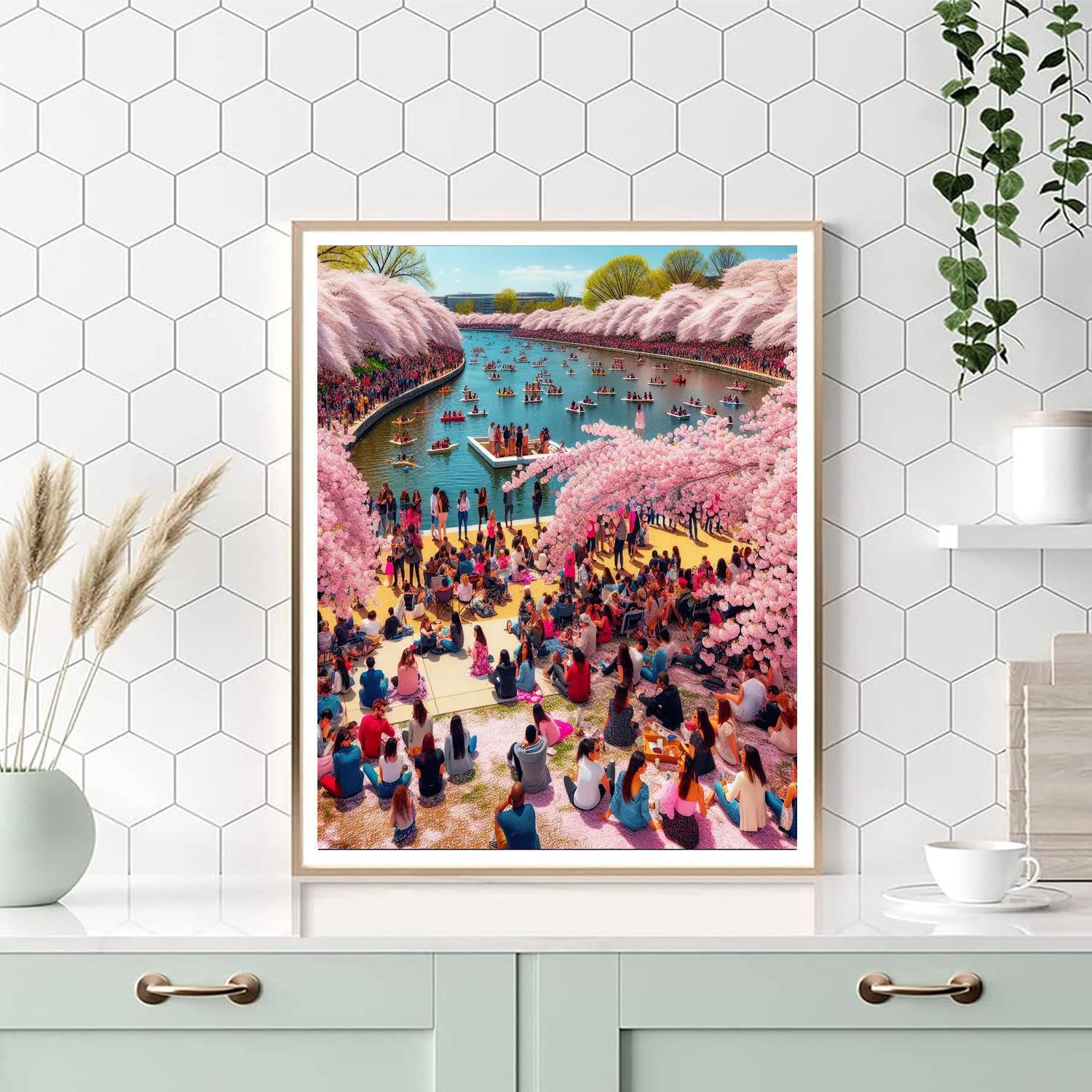 The National Cherry Blossom Festival - Usa Paint By Numbers Kits