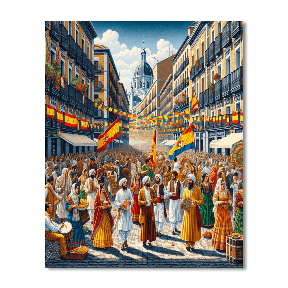 Festival Of San Isidro - Spain Paint By Numbers