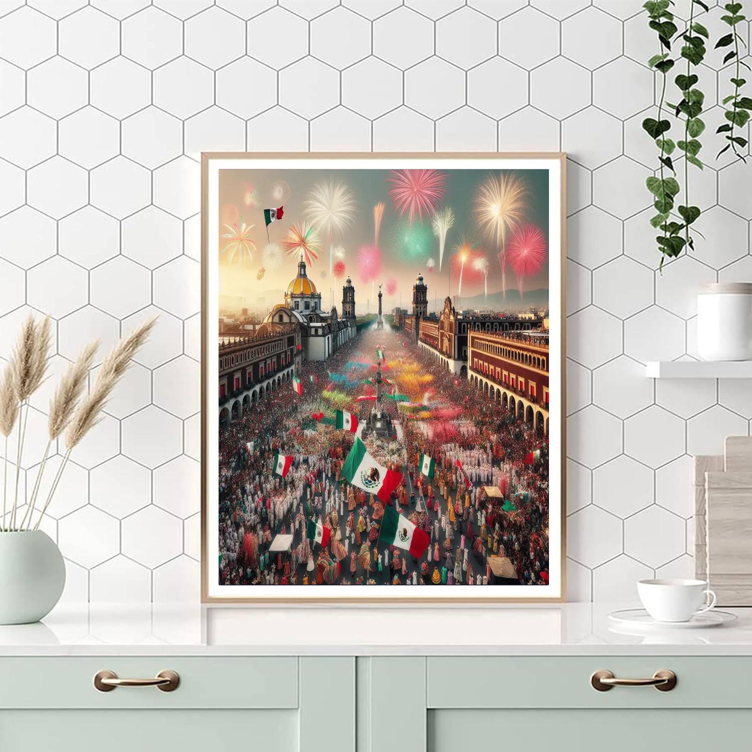Día De La Independencia - Mexico City Paint By Numbers Kits
