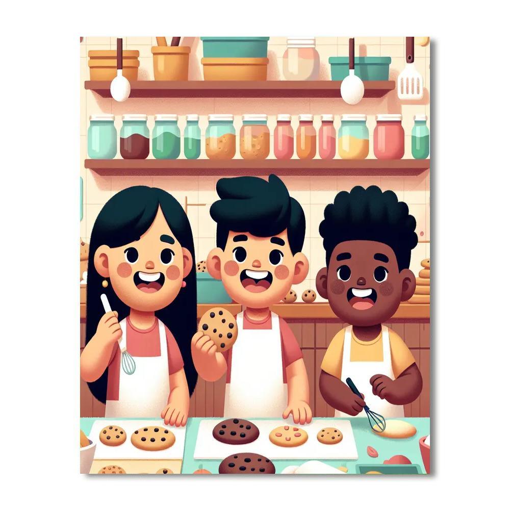 Charming Cookie Bakery Numbered Painting Kits