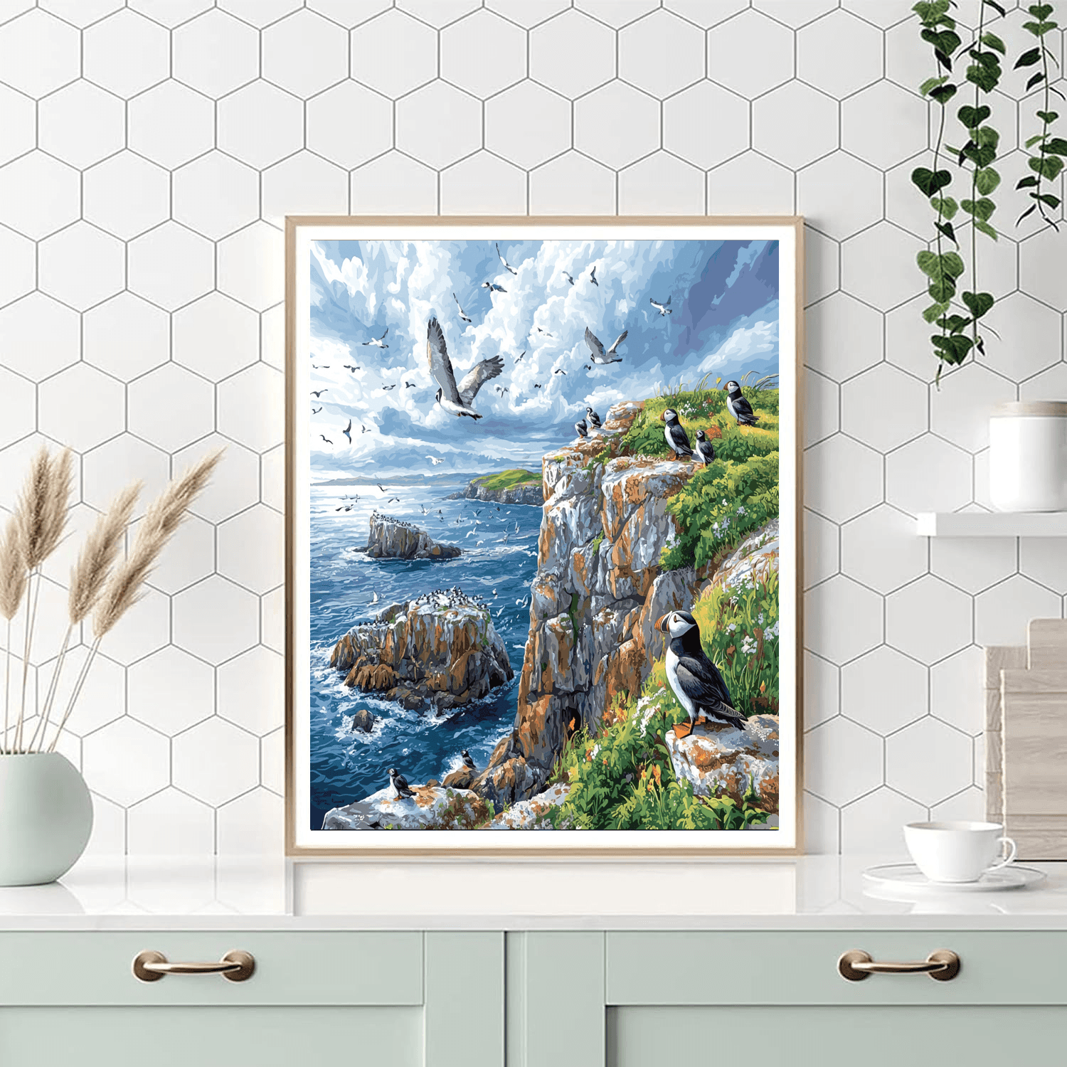 Puffin Island - Wales Numbered Painting Kits