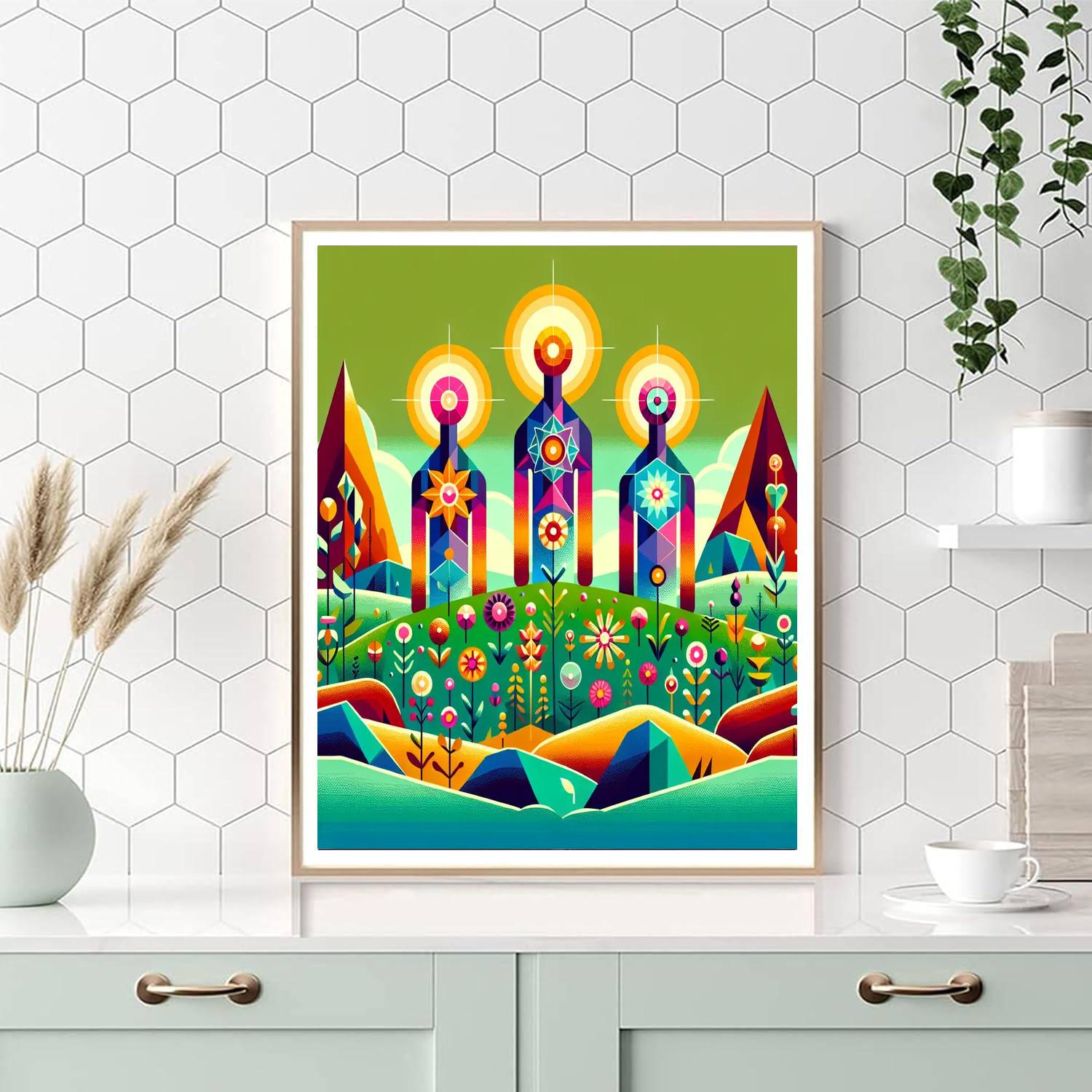 Magic Meadow Gathering Painting Number Kit