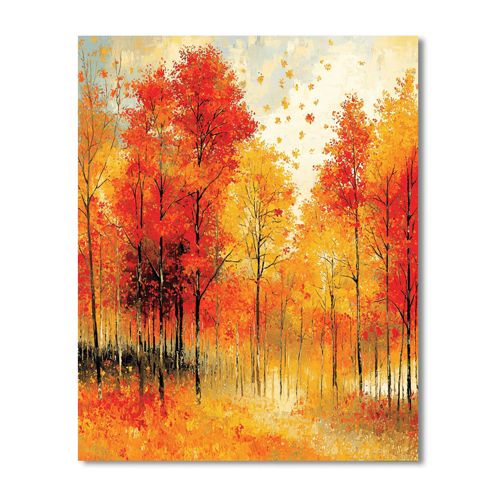 Pierre-Auguste Renoir Inspired Cascading Colors  Painting By Numbers Kit