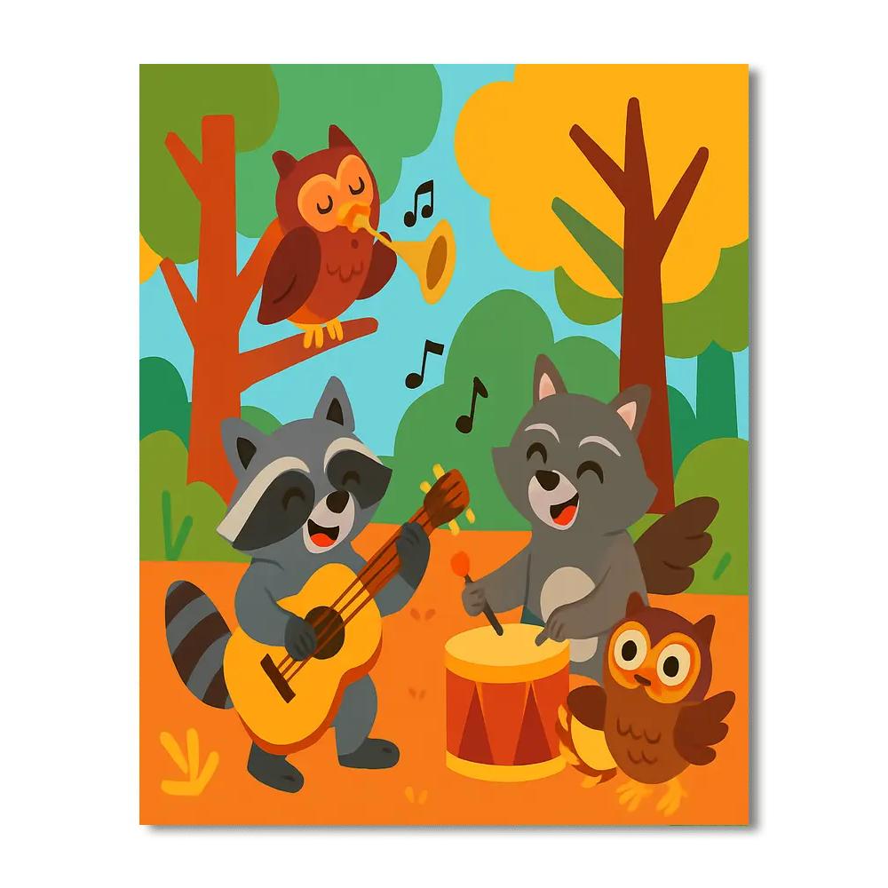 Funky Forest Festival Numbered Painting Kits