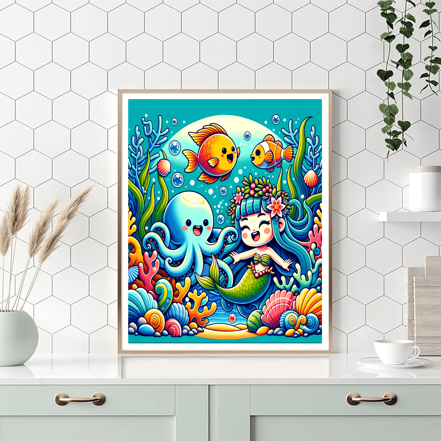 Underwater Fairy Tale Painting By Numbers Kit