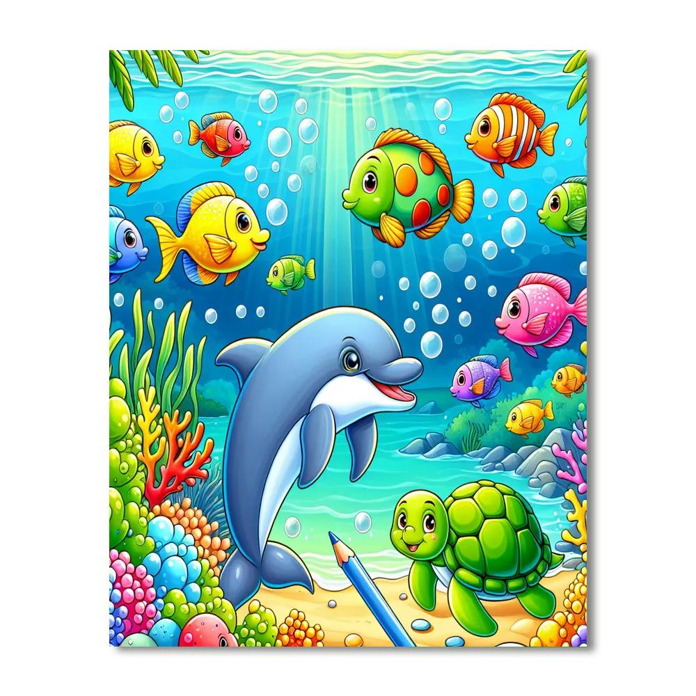 Ocean Life Number Painting