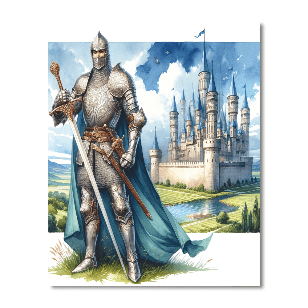 Gallant Knight - DIY Painting By Numbers Kit