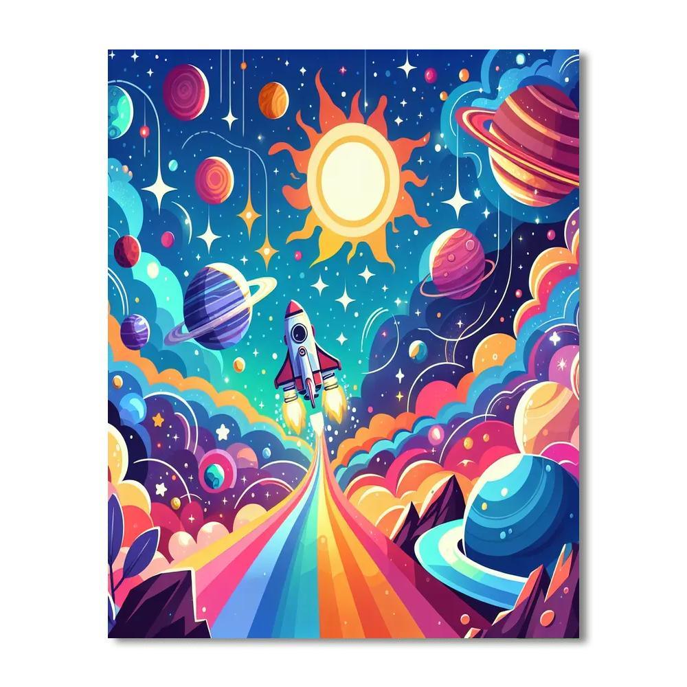 Space Voyager Paint By Numbers