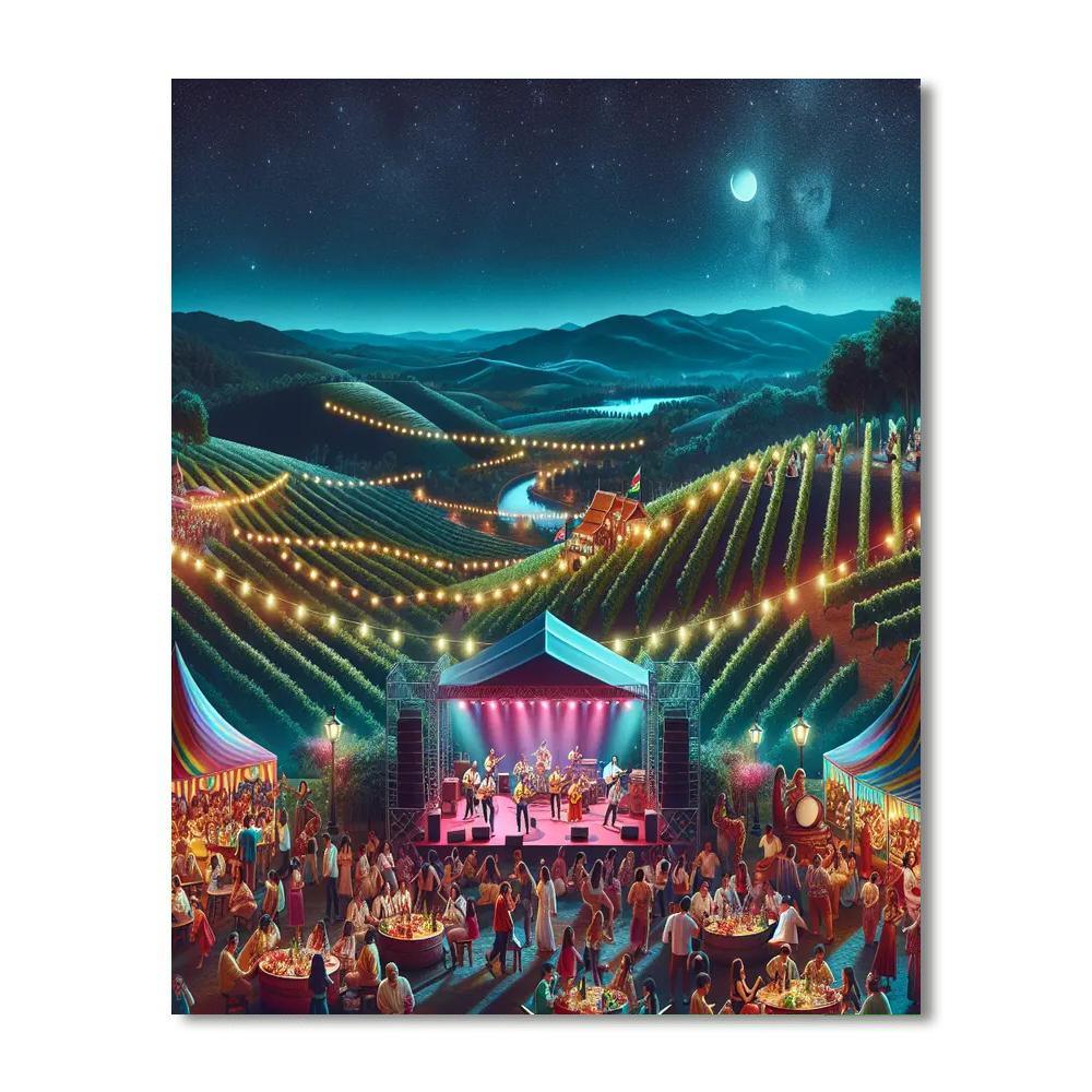 Rhythm And Vines Paint By Numbers Art