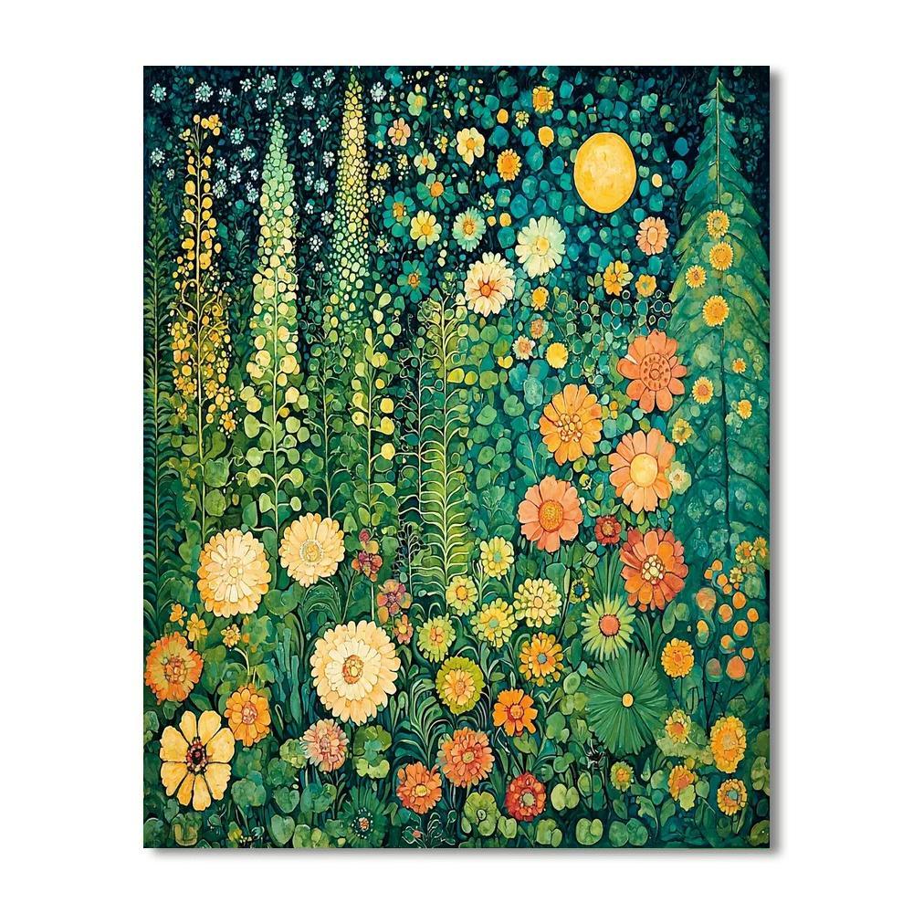 Gustav Klimt Inspired Dreamweaver's Garden  Paint By Numbers Art