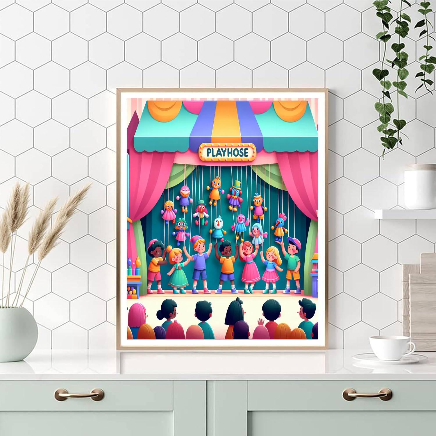 Puppet Playhouse Paint By Color