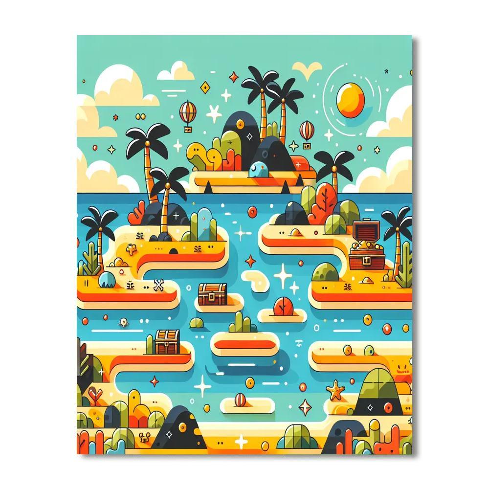 Island Adventure Expedition Numbered Painting Kits