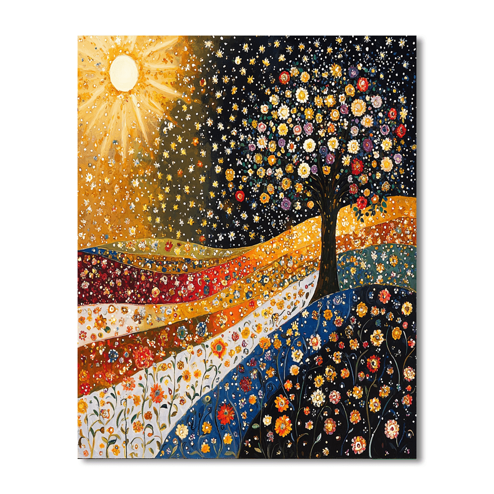 Gustav Klimt Inspired The Sweet Seasons  Painting By Numbers Kit
