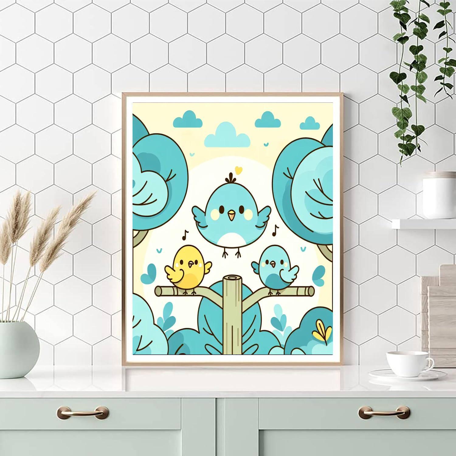 Chirping Bird Morning Paint By Numbers Kits