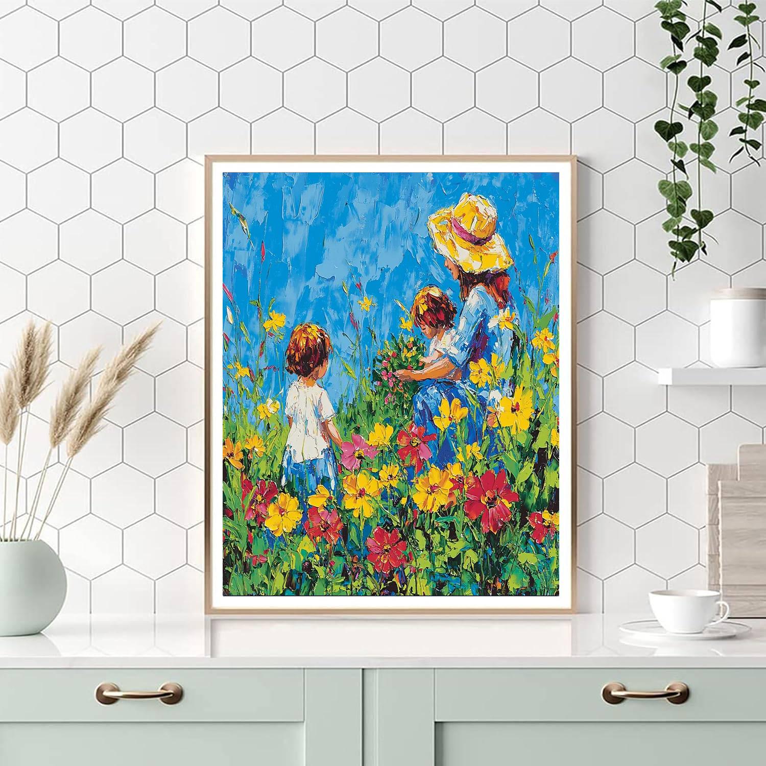 Mommy And Me In The Garden Paint By Numbers Kits