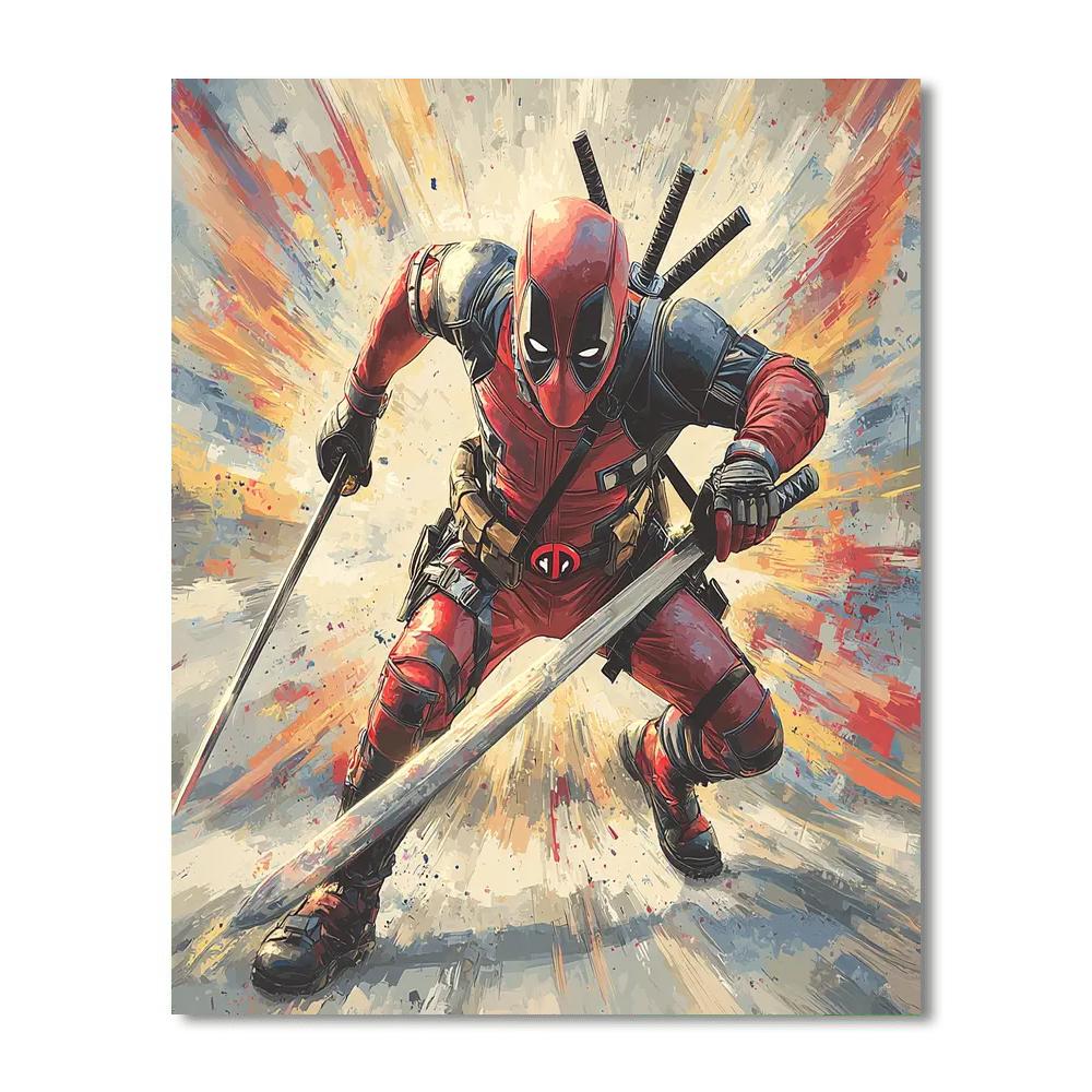 Ryan Reynolds: The Merc With A Smile Numbered Painting Kits