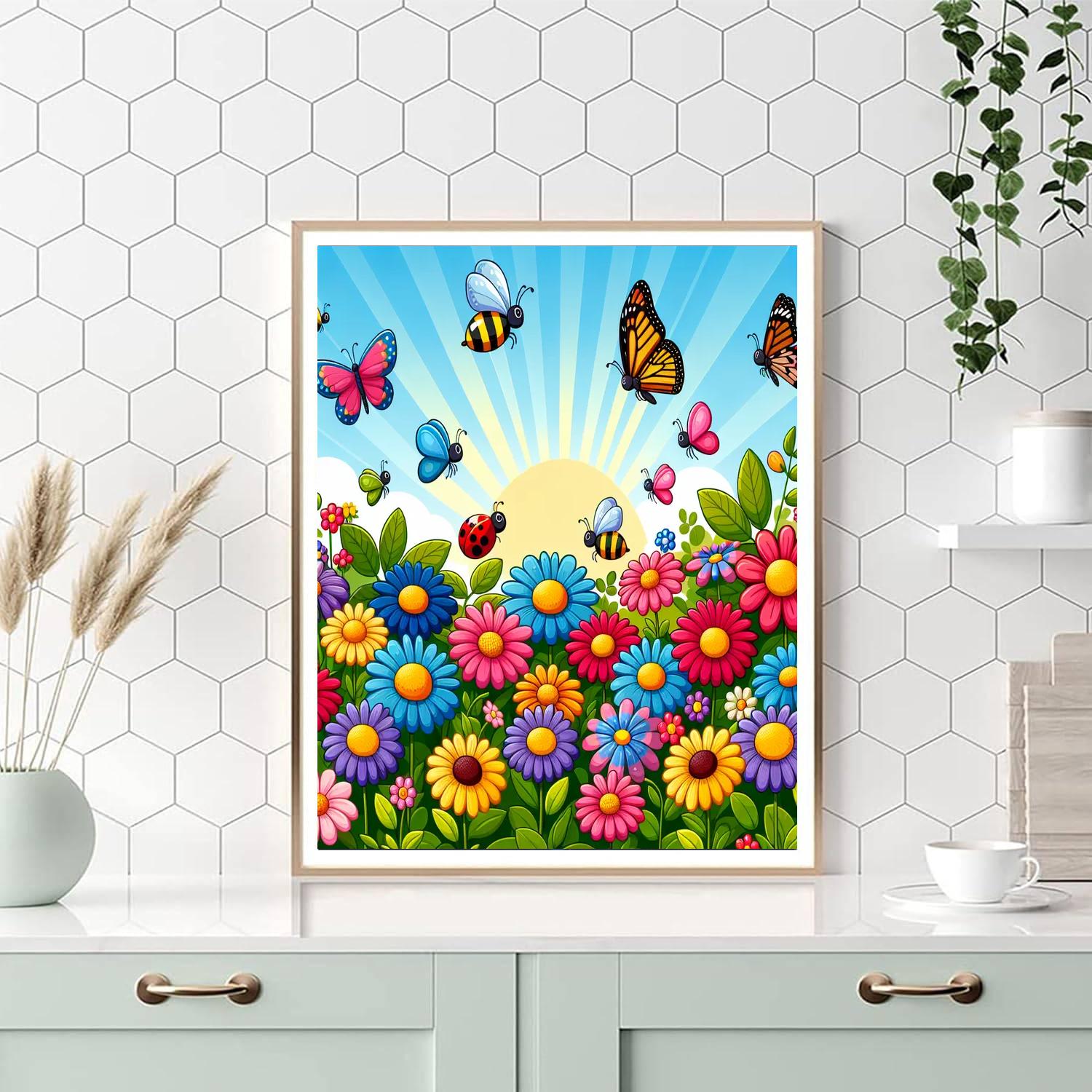Garden Of Colors Paint By Numbers Art