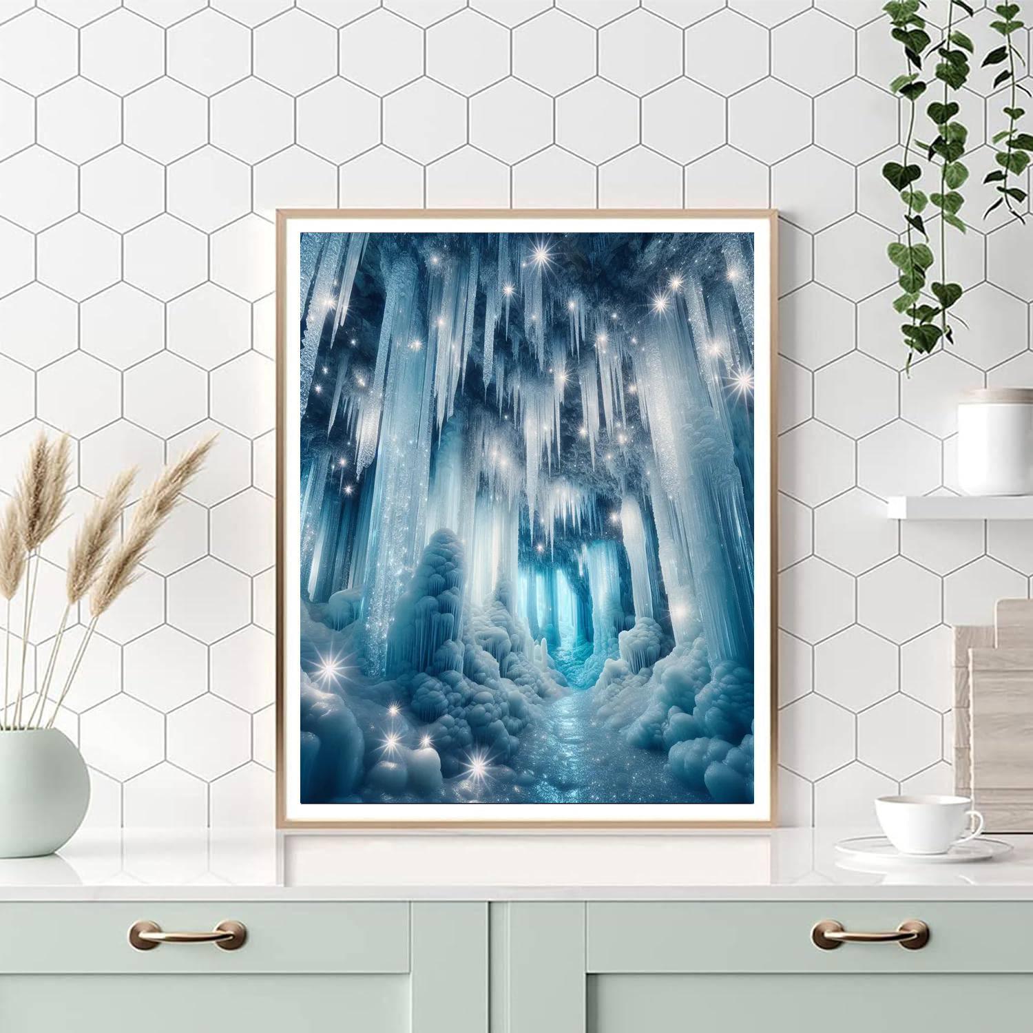 Mystic Ice Cavern DIY Paint By Numbers
