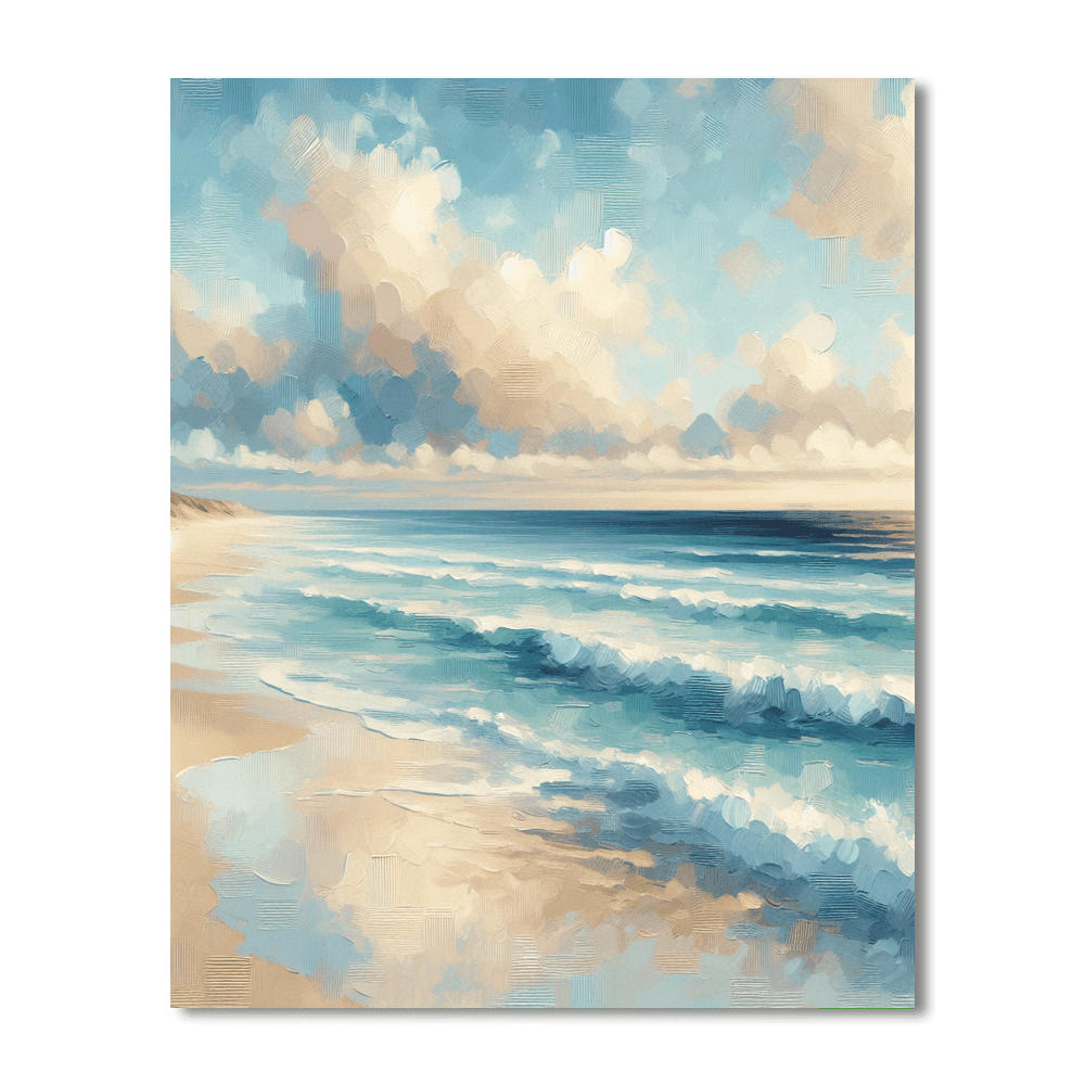 Ethereal Ocean Breeze Painting Number Kit