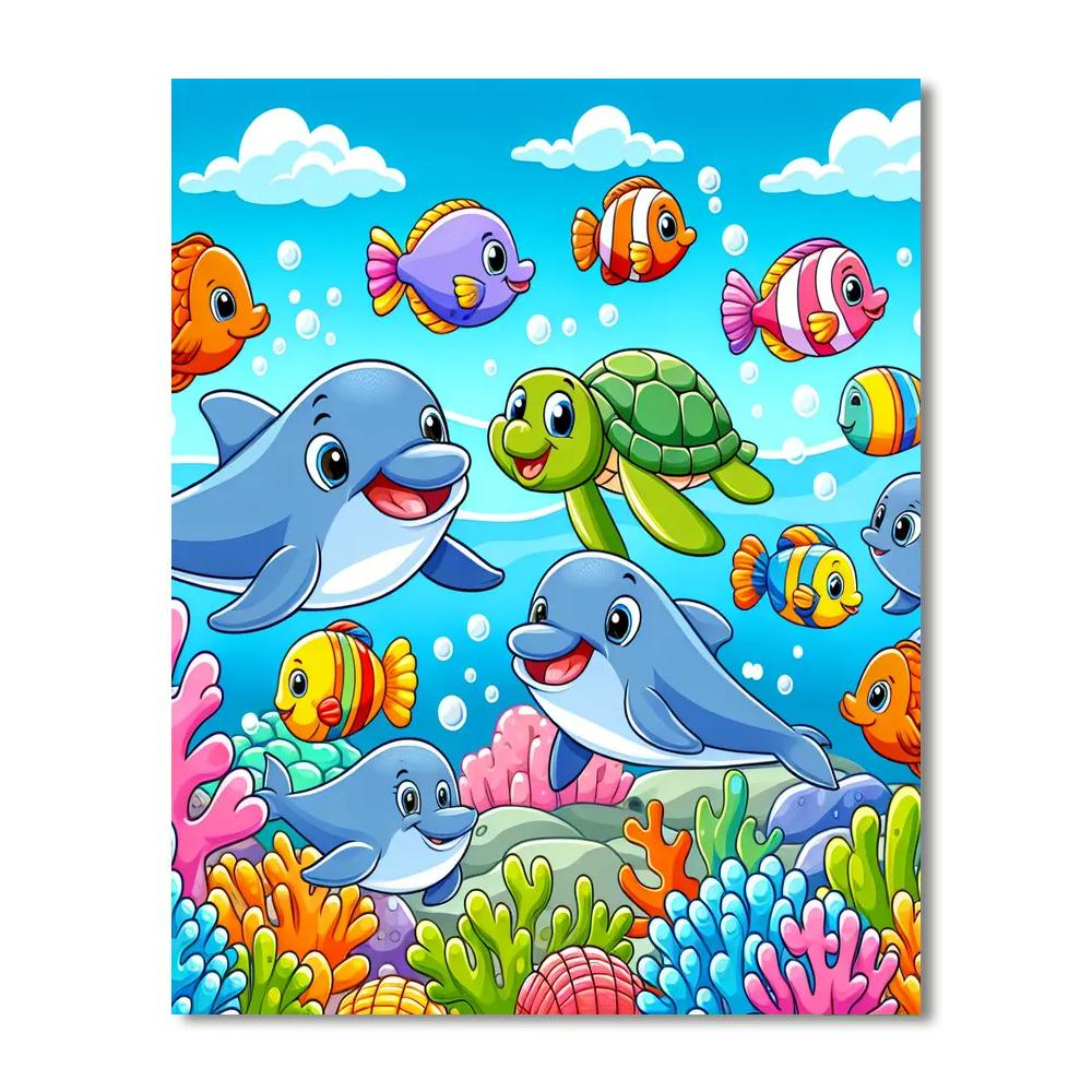 Joyful Ocean Explorers Numbered Painting Kits