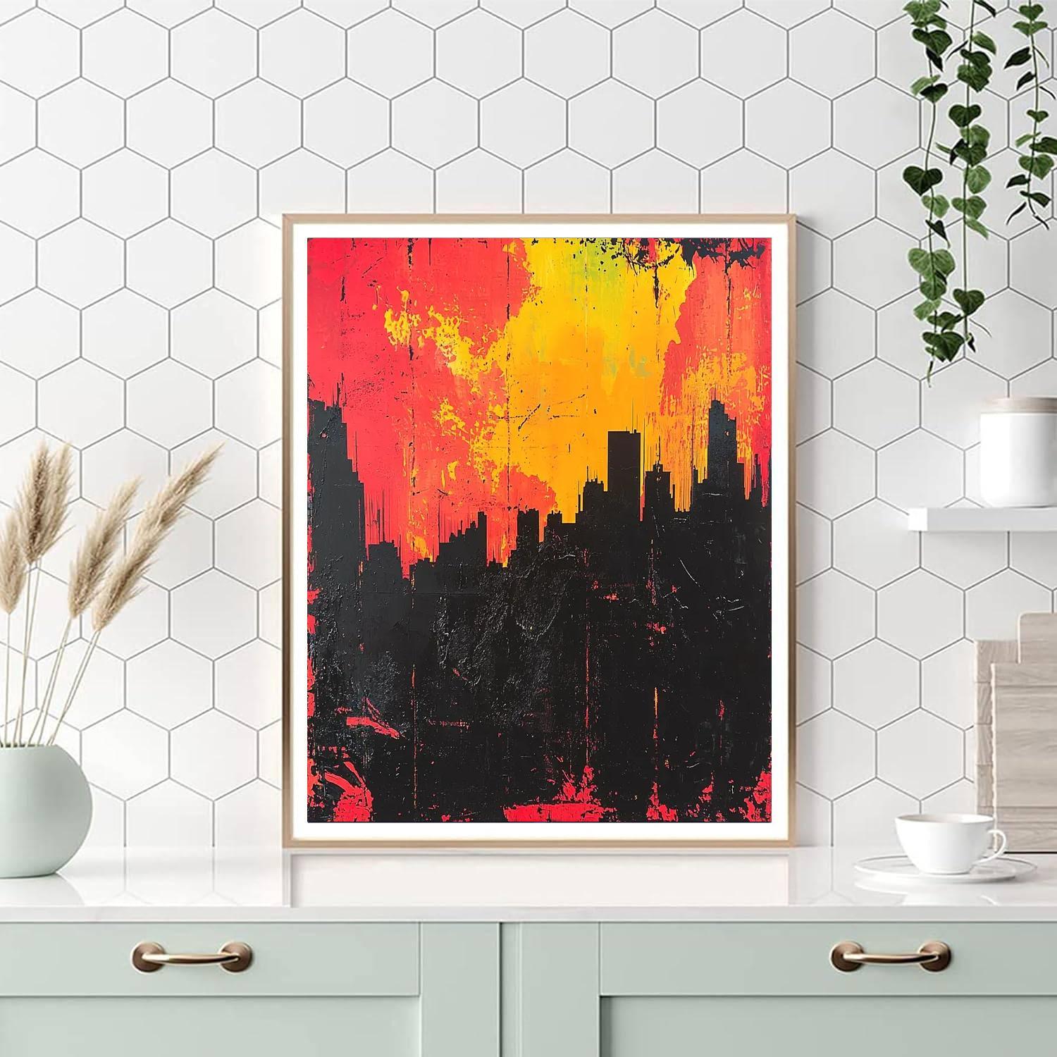 Banksy Inspired Urban Shadows  DIY Paint By Numbers