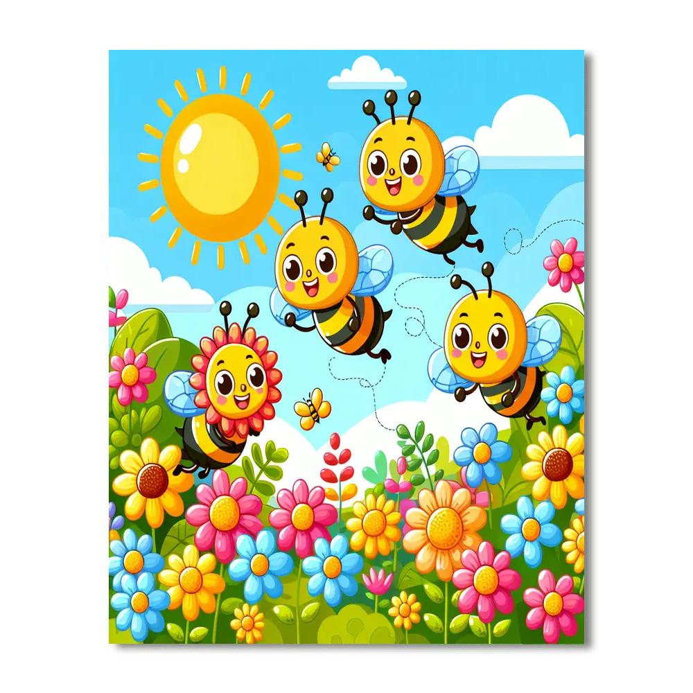 Wonderful World Of Bees Paint By Numbers Kits