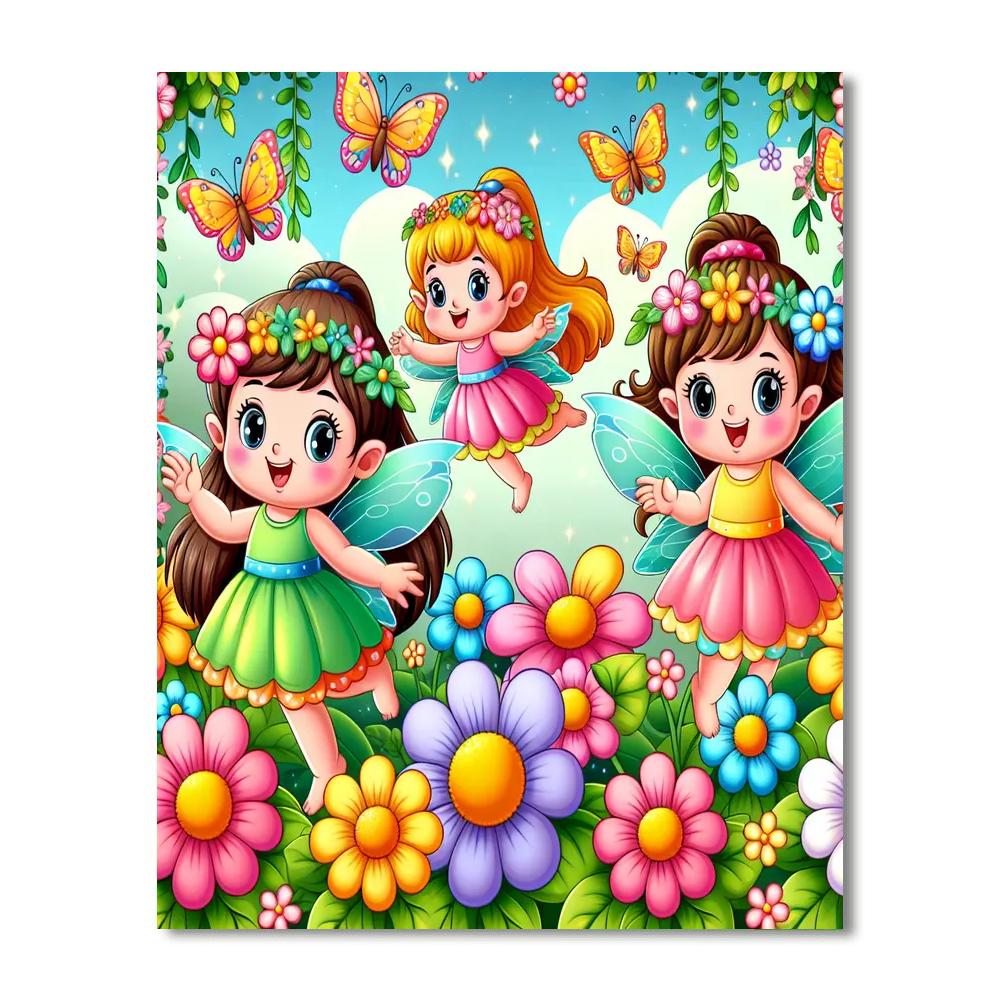 Curious Little Fairies Numbered Painting Kits