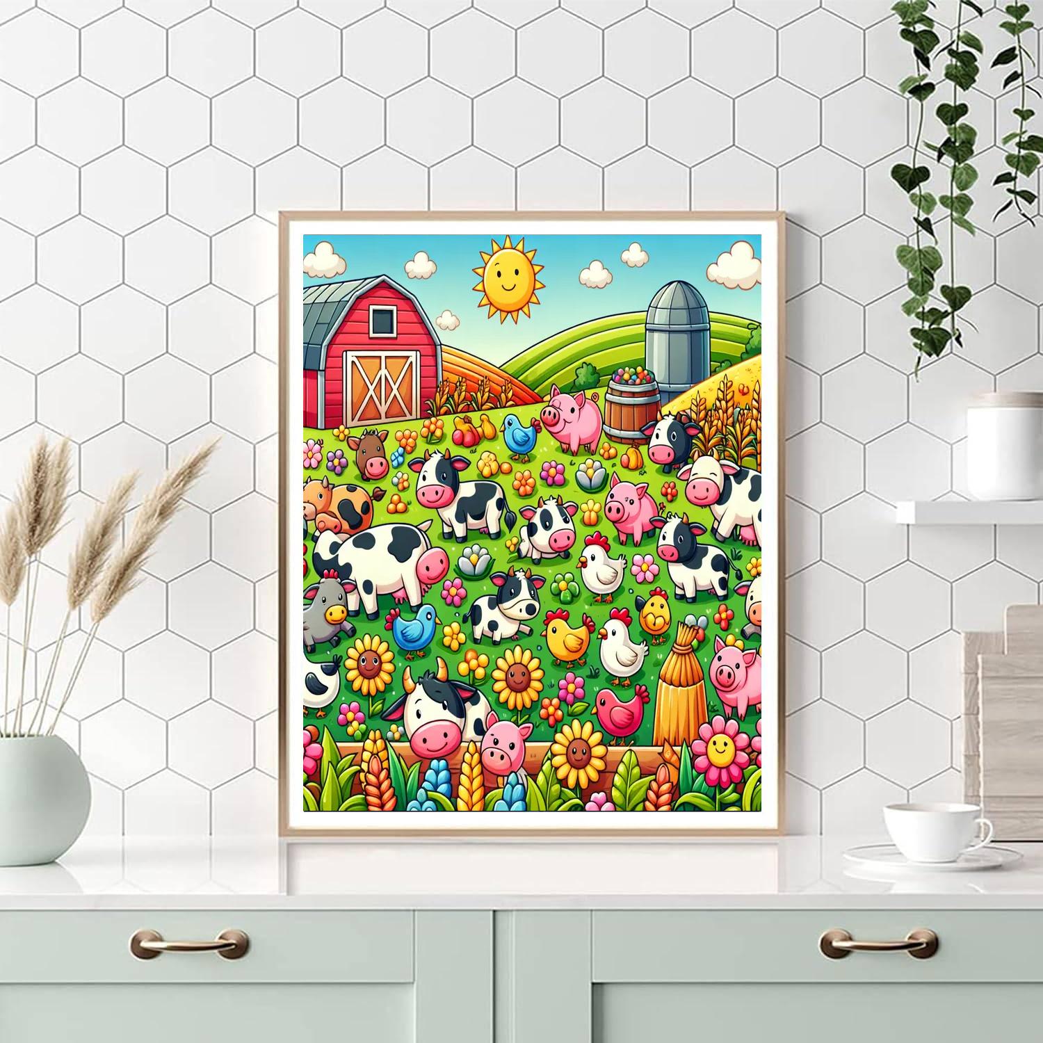 Funky Farm Adventures Numbered Painting Kits