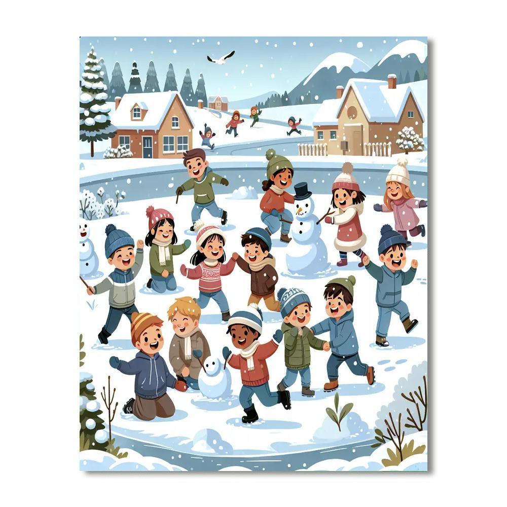 Winter Wonderland Play Paint By Numbers Kits