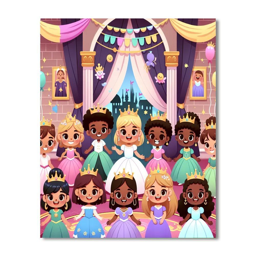 Princess Palace Party Paint By Numbers
