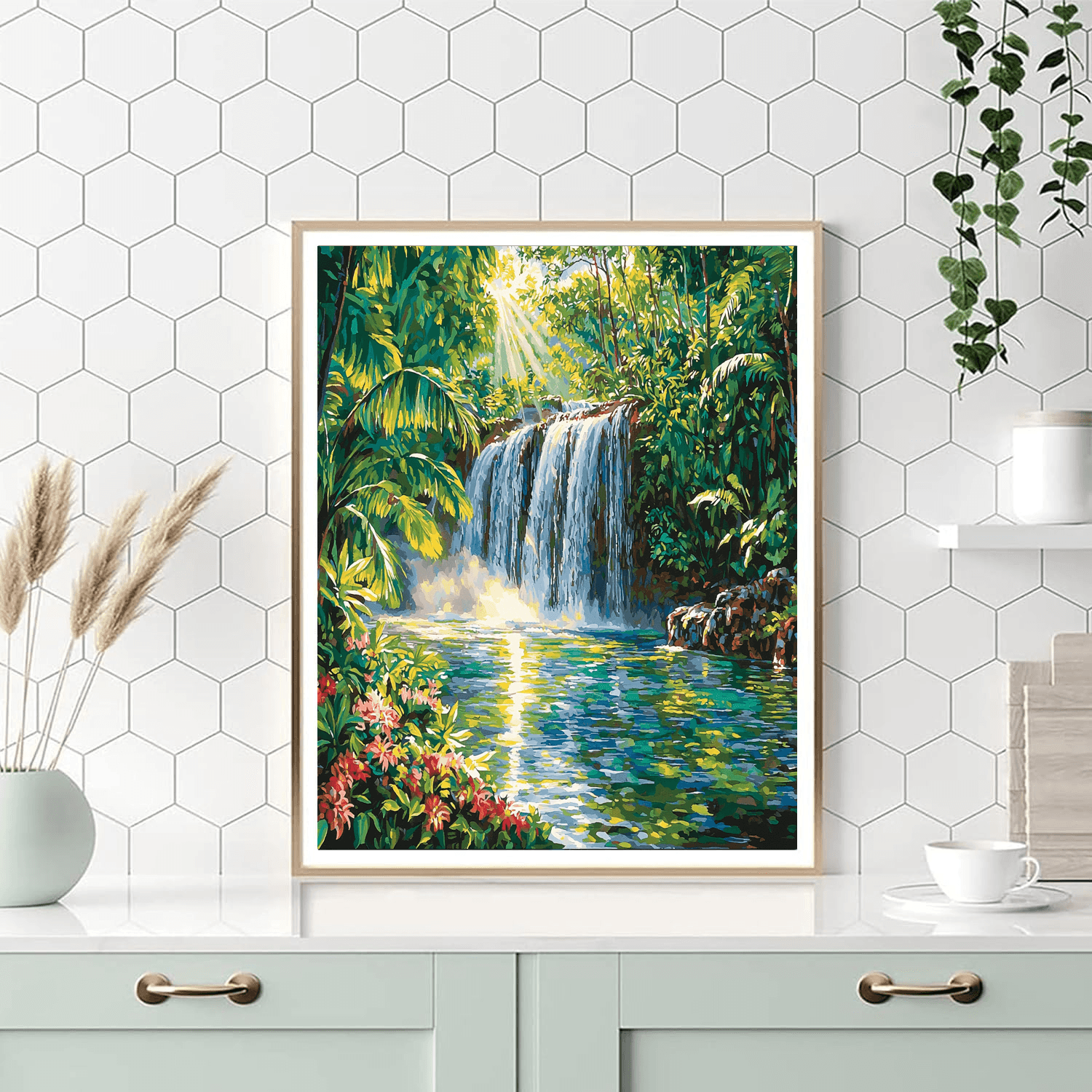 The Hidden Waterfall Numbered Painting Kits