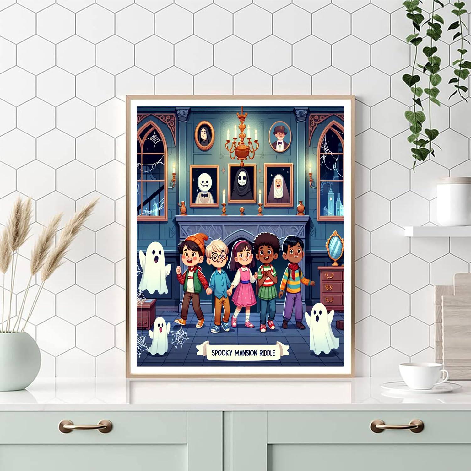 Spooky Mansion Mystery Paint By Numbers