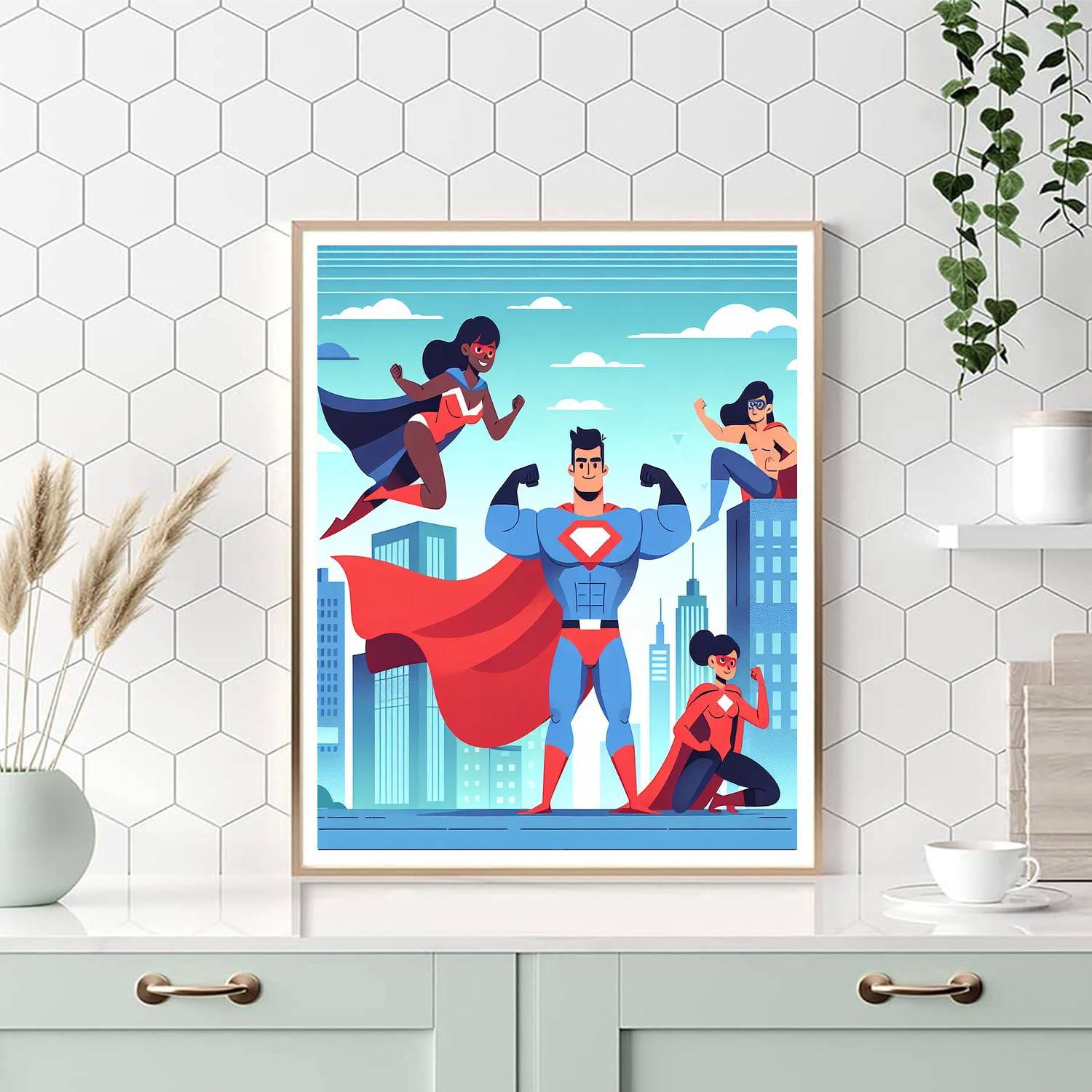 Mighty Superhero Squad Painting By Numbers Kit