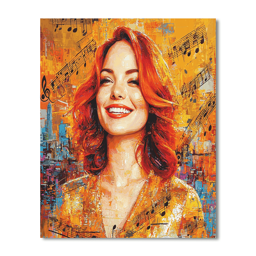 Emma Stone: Captivating Hearts On La La Land Paint By Numbers Kits