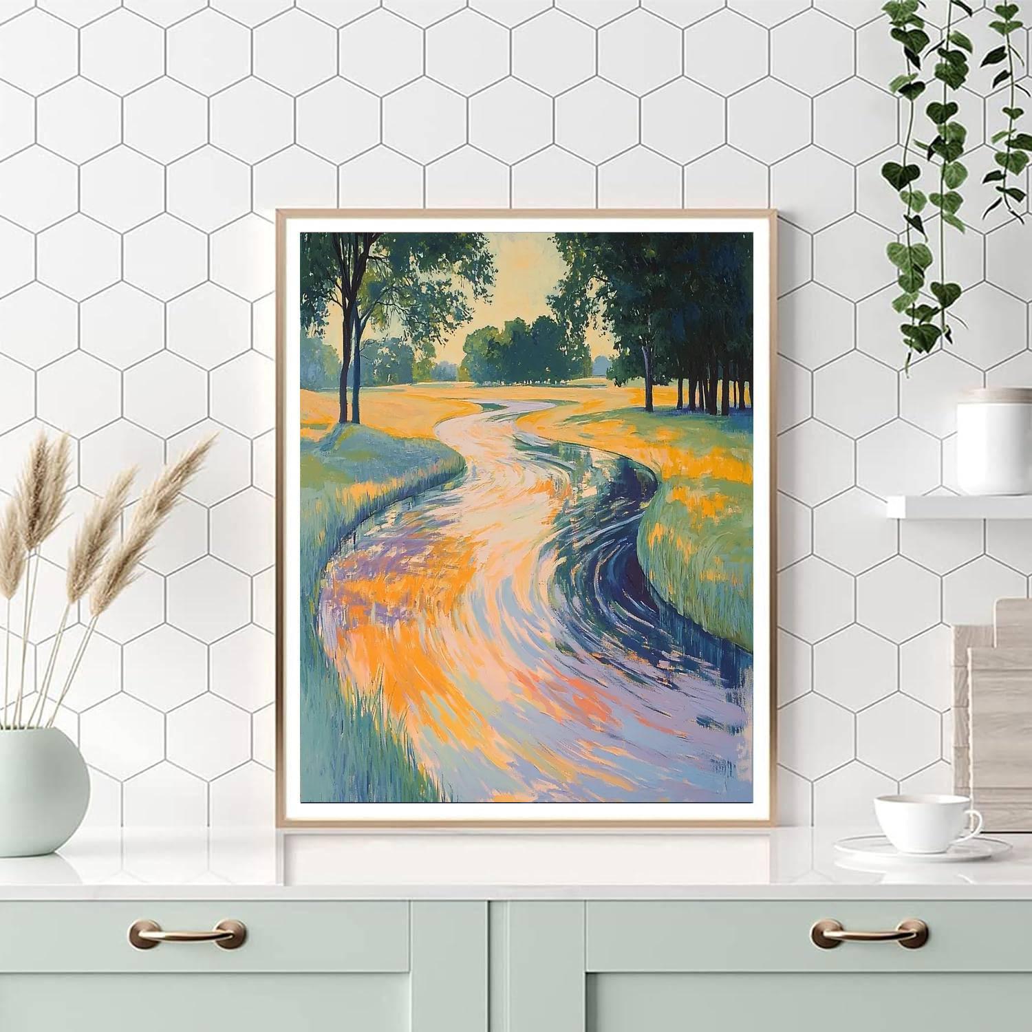 Edgar Degas Inspired Fluid Movements Of Nature  Paint By Numbers