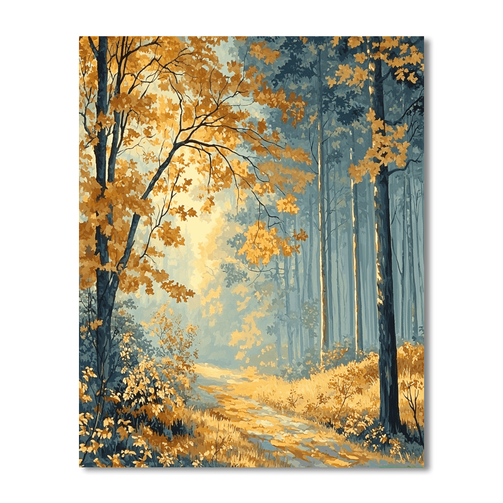 Charles Burchfield Inspired Autumn Melody  DIY Paint By Numbers