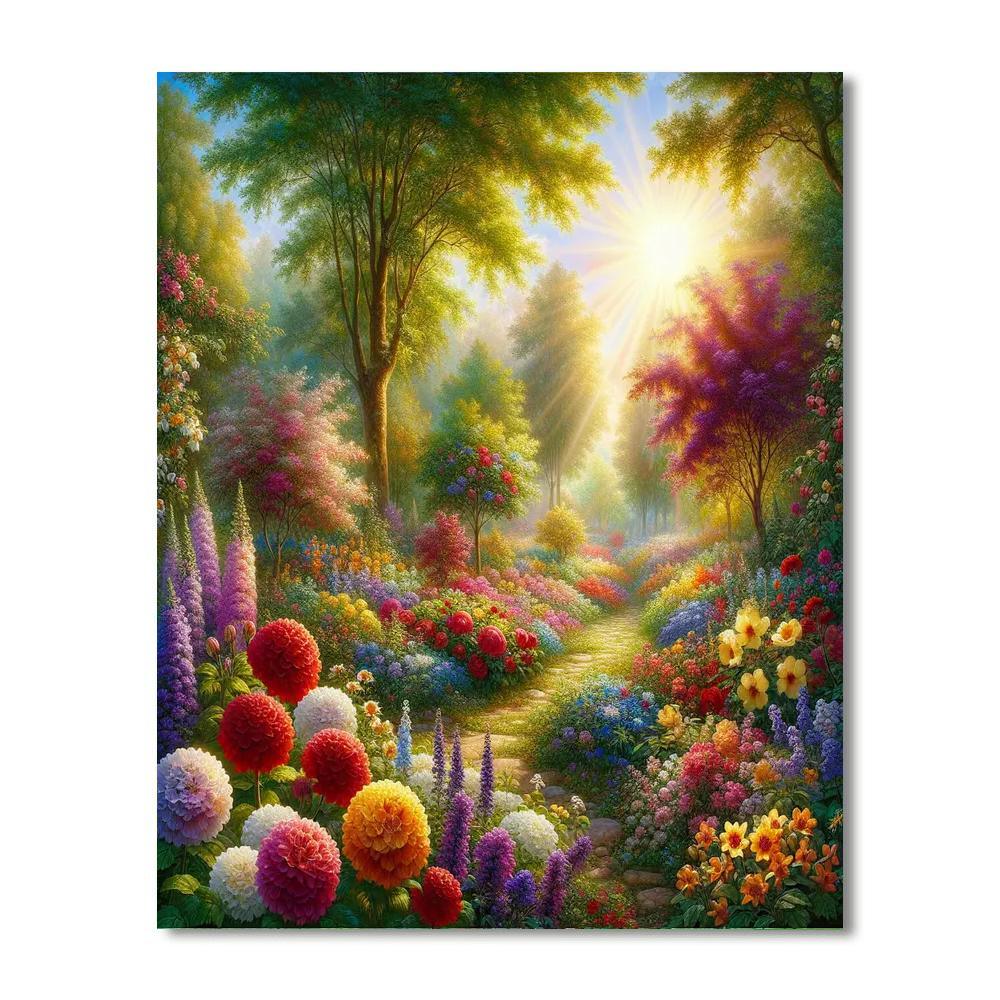 Radiant Flower Symphony DIY Paint By Numbers