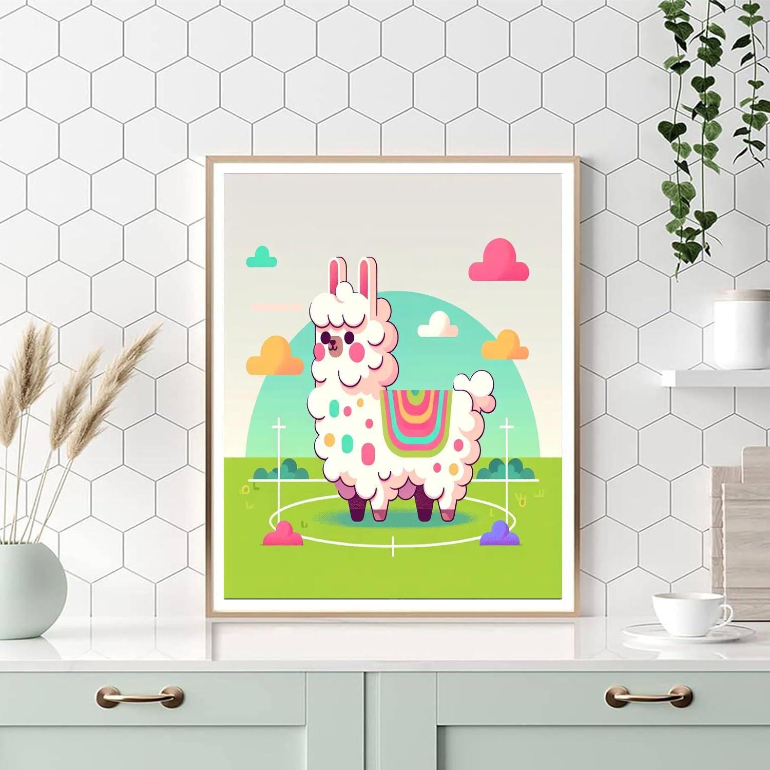 Fluffy Llama Adventures Paint By Color
