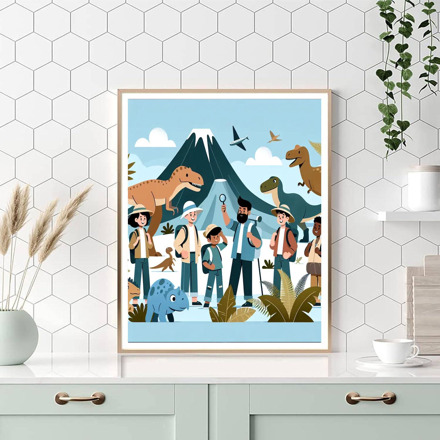 Daring Dino Discoveries Paint By Numbers Art