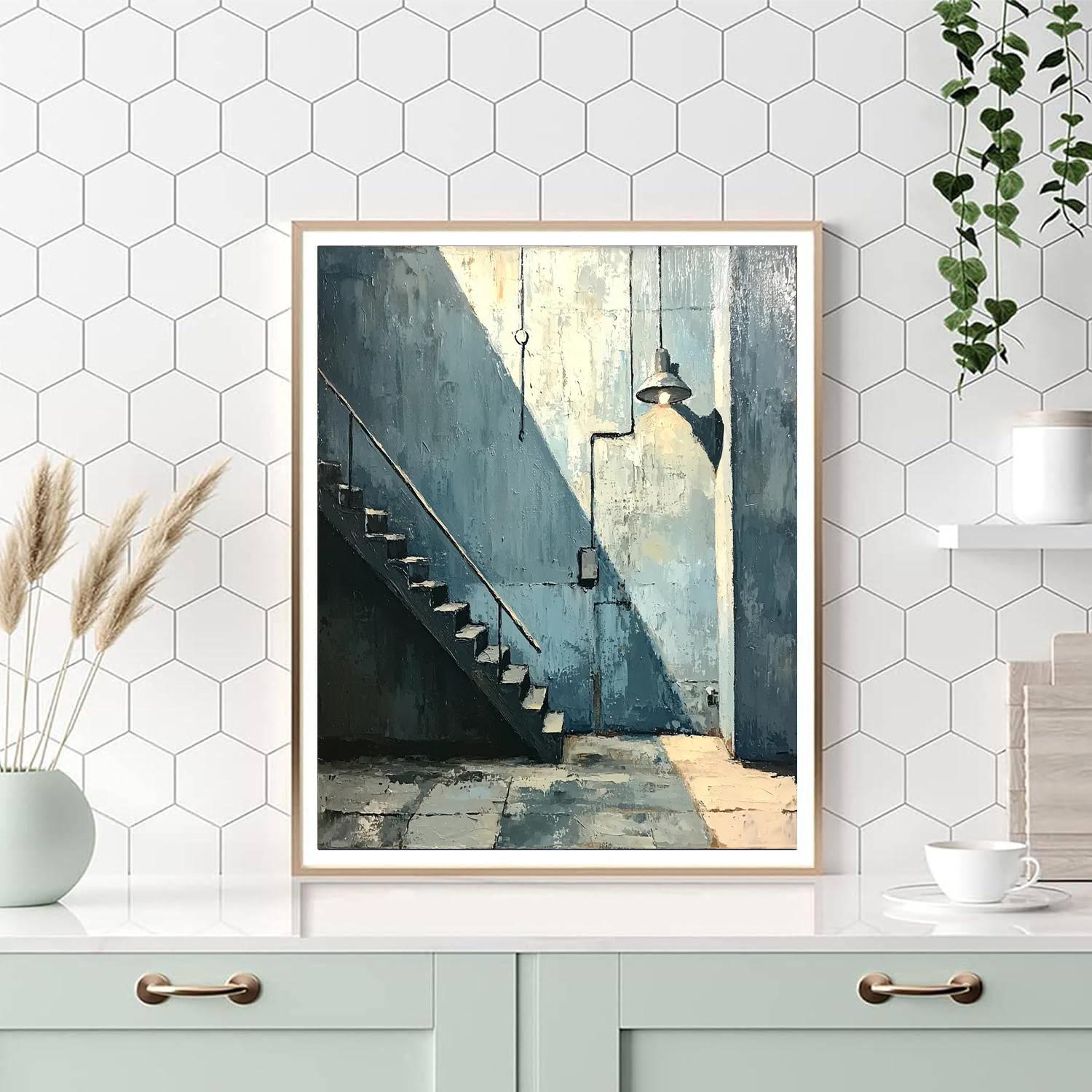 Edward Hopper Inspired Industrial Revolution Remix  Paint By Color