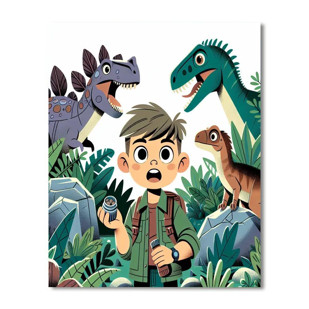 Dinosaur Expedition Safari Paint By Numbers Kits