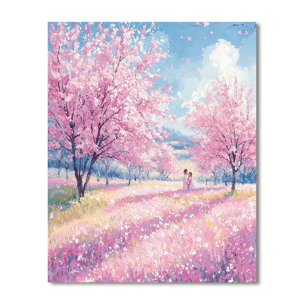 Gentle Blossoms Of Spring Number Painting