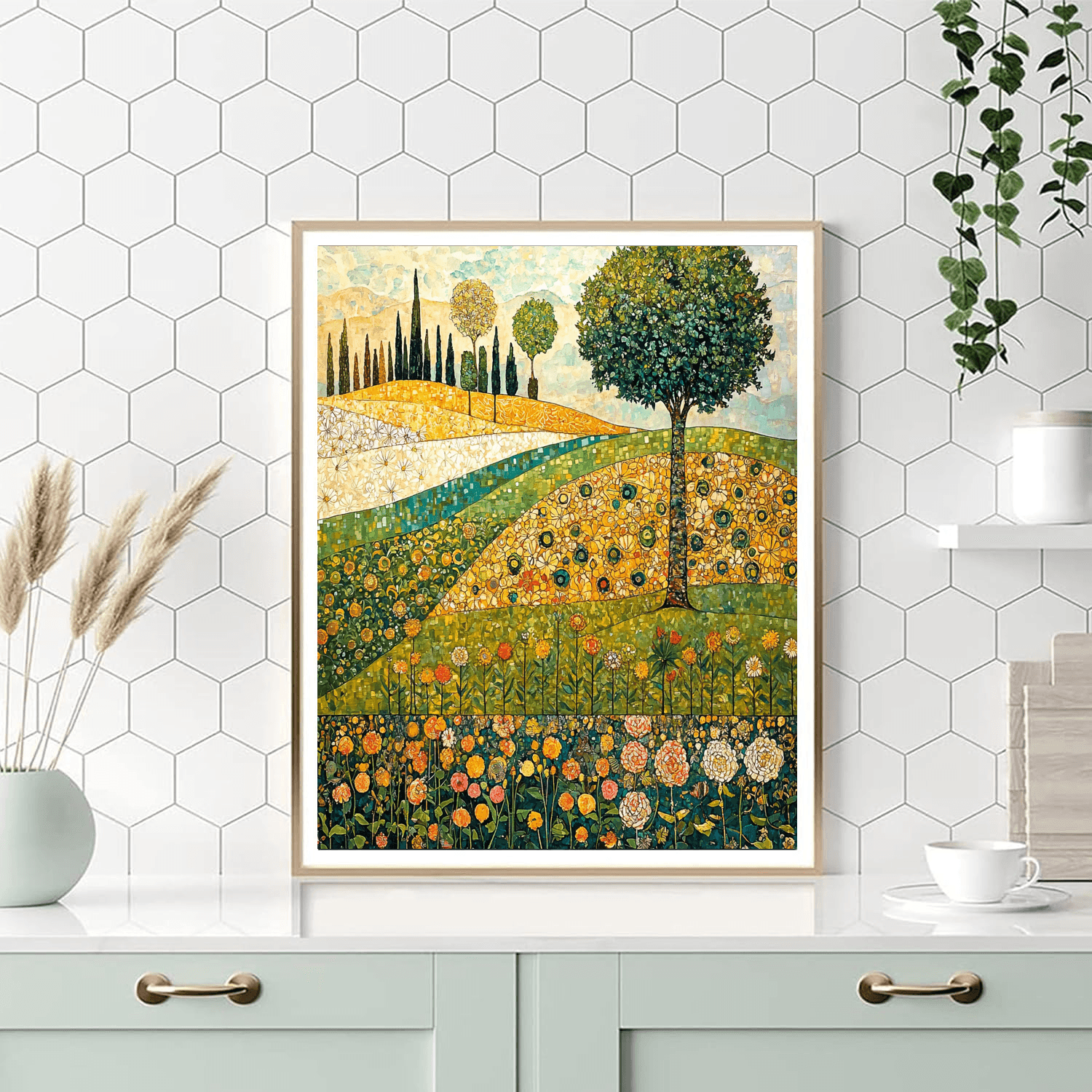 Gustav Klimt Inspired Seasonal Symphony  Paint By Numbers Art