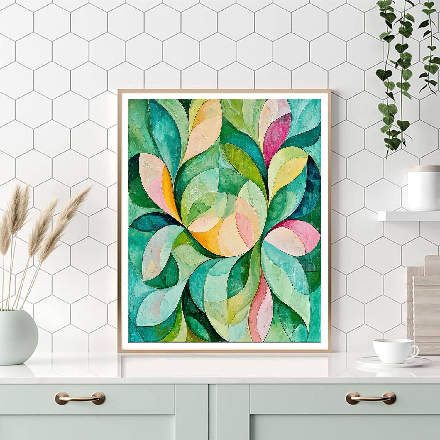 Paul Klee Inspired Serene Swirls  Numbered Painting Kits